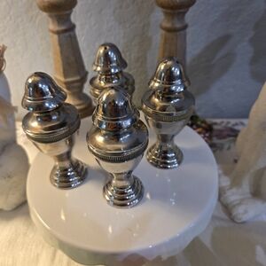Sterling Silver Salt And Pepper Shakers - Set Of 2
